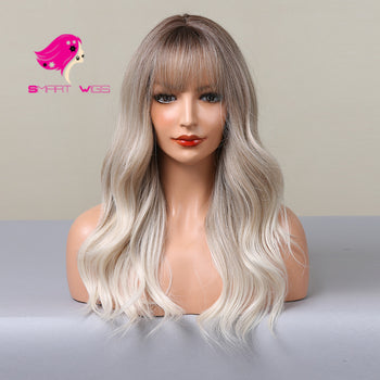 Natural platinum blonde fashion long wavy wig | Smart Wigs Melbourne